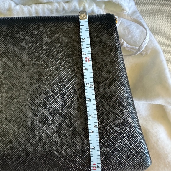 Prada Saffiano Black Clutch (used) - Picture 3 of 15